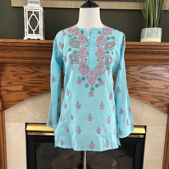 Two Embroidered Bollywood Tunic‎ Tops (Bundle of 2) - Picture 8 of 14